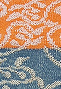 Gallo WITH RAMAGE MOTIF AND CONTRASTING CUFF - Calze - vaniglia