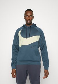 Nike Performance Majica s kapuljačom - deep jungle/luminous green/black
