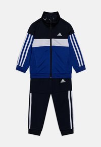 adidas Performance TIBERIO 3-STRIPES COLORBLOCK SHINY TRACK SUIT KIDS - Chándal - legend ink/white/semi lucid blue