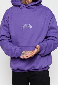 Multiply Apparel Mikina s kapucí - purple