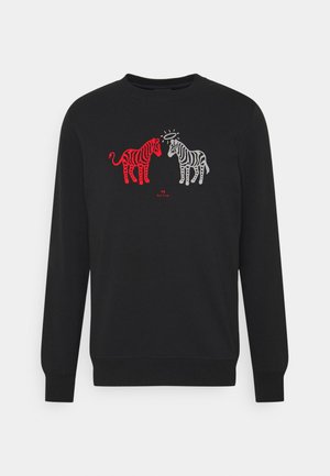 MENS REGULAR FIT ZEBRAS - Sweatshirt - black/red