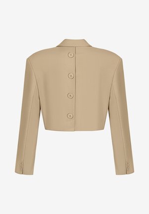 Benu, SHORT BLACK JACKET - Blazer - beige