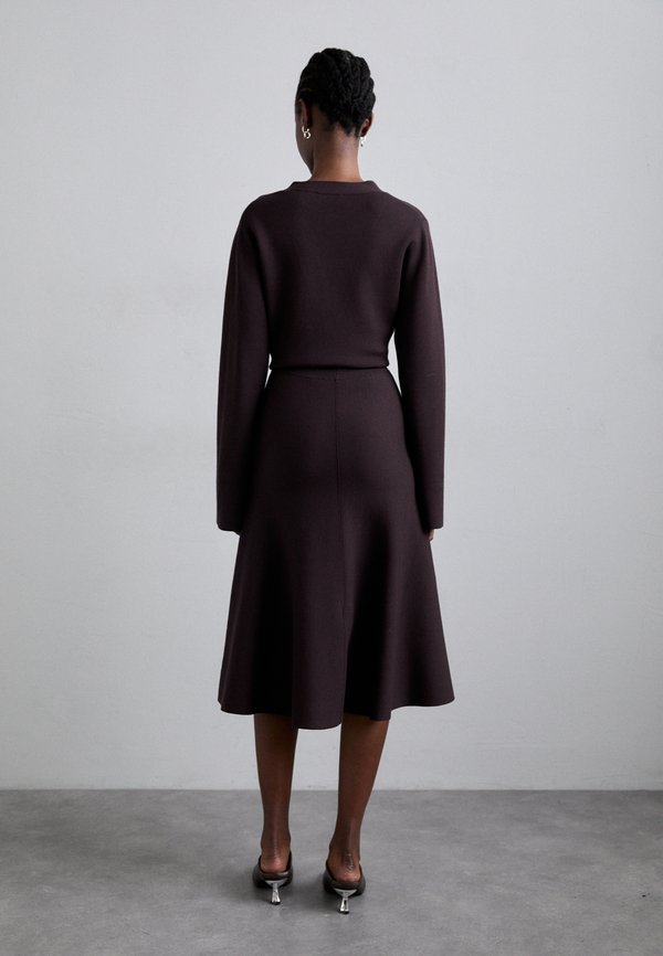 SIAN - A-line skirt - dark plum3