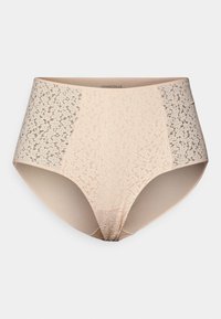 Chantelle - NORAH HIGH WAISTED COVERING FULL BRIEFS - Alushousut - golden beige Pienoiskuva 1