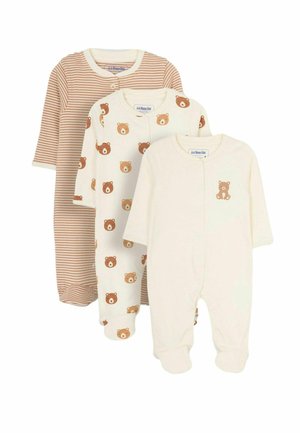 JoJo Maman Bébé BEAR 3 PACK.  - REGULAR FIT - Strampler - natural