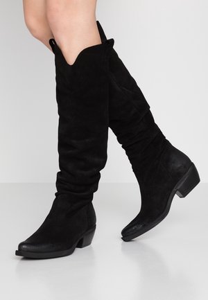 Over-the-knee boots - black