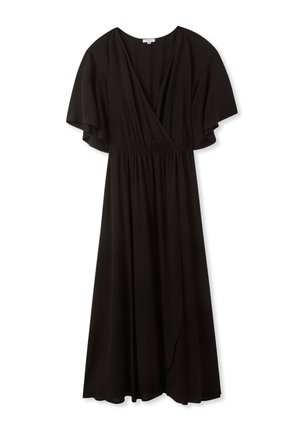 Terranova, LONG WRAP WITH BELT - Vestito lungo - nero