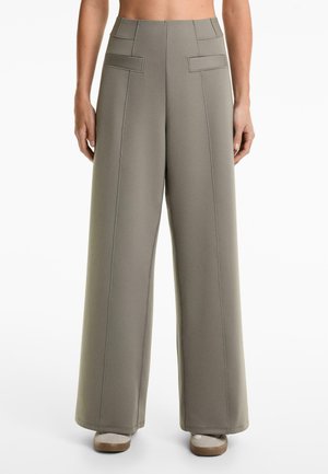 NEOPRENE-EFFECT BALLOON - Pantaloni - khaki
