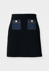 MINI JUPE POCHES - Miniskjørt - marine
