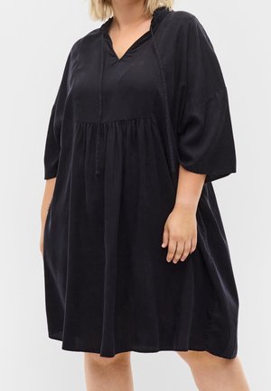 Robe en jean - black