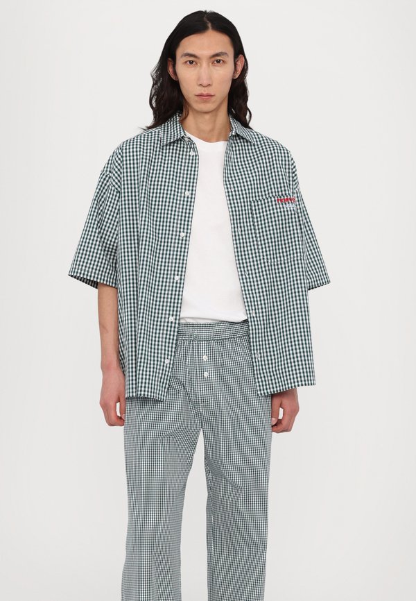 GINGHAM LOGO TROUSERS UNISEX - Trousers3