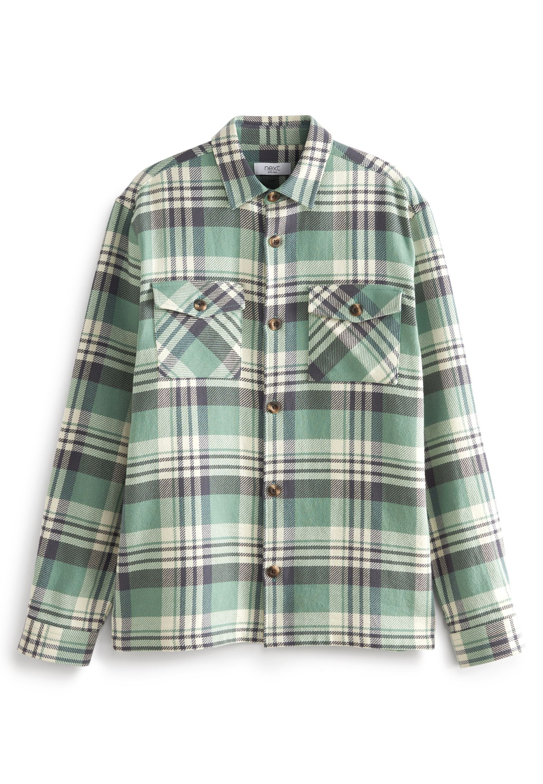 Next CHECK - Shirt - green - Zalando.de