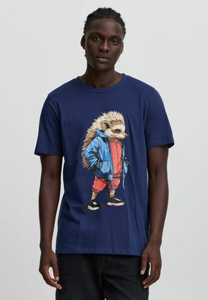 Blend BHTEE - Print T-shirt - dress blues