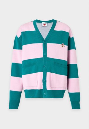 Icecream, CONES  BONES STRIPED CARDIGAN - Ζακέτα - pink/green
