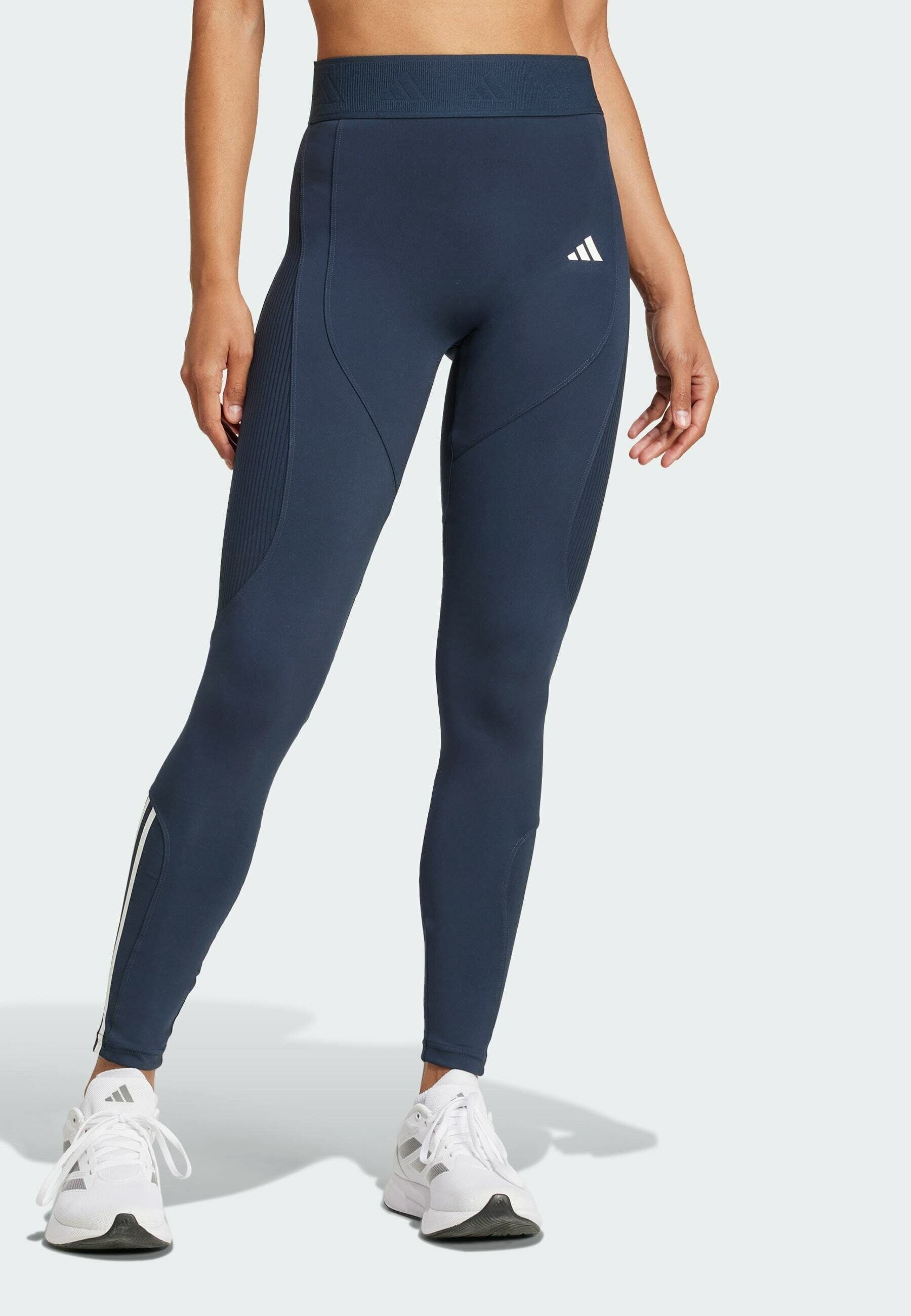 adidas Performance HYPERGLAM FULL-LENGTH RIBBED Leggings