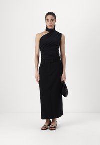 Abercrombie & Fitch BARE MOCK - Top - black beauty
