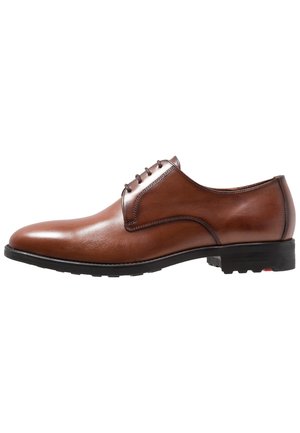 Zapatos de vestir con cordones - cognac