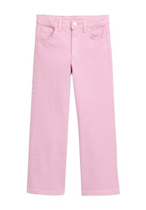 WIDE LEG MIT HERZ-DETAILS - Jeans Straight Leg - mist pink