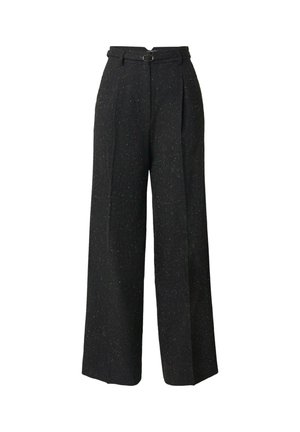 BÜGELFALTEN BENNI - Broek - anthrazit weiß