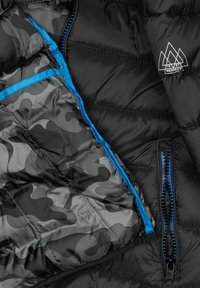 MINOTI HOODED PADDED PUFFER - Übergangsjacke - dark grey