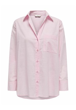 Hele roosa pikka varrukaga särk, mis on valmistatud pehmest kangast. Omab klassikalist kraed, nööpidega esiosa ja ühte rinnataskut.