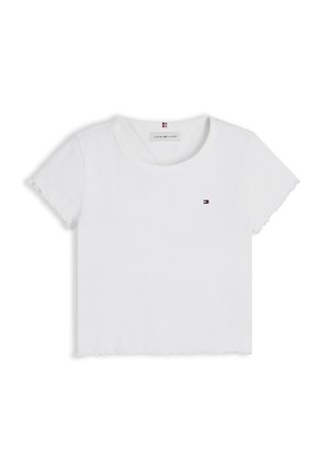Tommy Hilfiger ESSENTIAL RUFFLE SLIM  - T-shirt basique - white