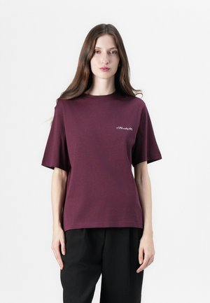 SLFVILJA SLOGAN TEE - T-shirt imprimé - fig