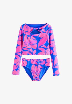 Next, LONG SLEEVED SET - Bikini - blue/pink floral print