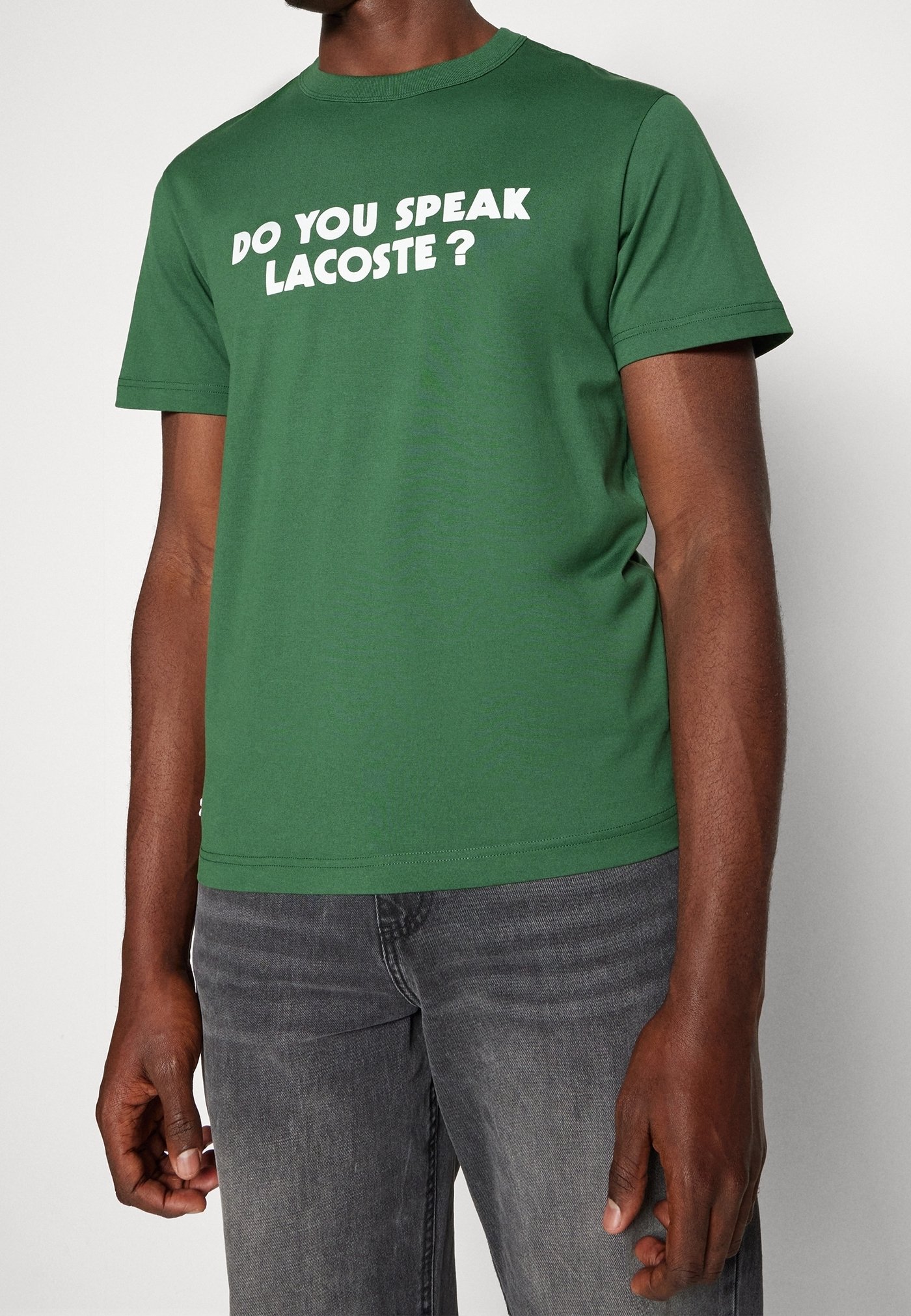 Lacoste Print T-shirt - green - (Pre-owned) - Zalando.ie