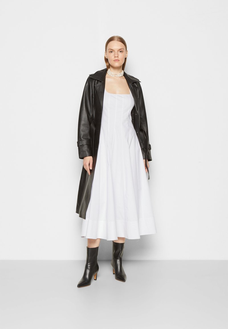 staud leather wells dress Staud
