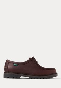 JETT LUG-SOLE LEATHER MOC-TOE SHOE - Chaussures bateau - dark brown