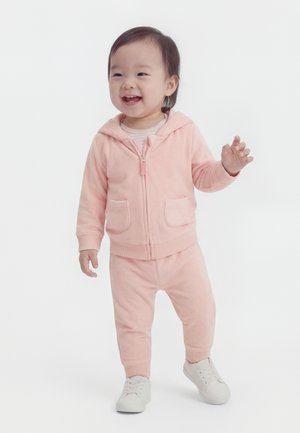 Carter's CARDIGAN SET - Παντελόνι φόρμας - light pink/off-white