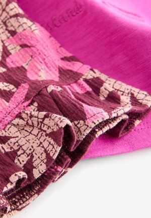 Next, REGULAR FIT - SHORT SLEEVE TOP AND SHORTS SET  . - Shorts - pink purple palm tree embroidery