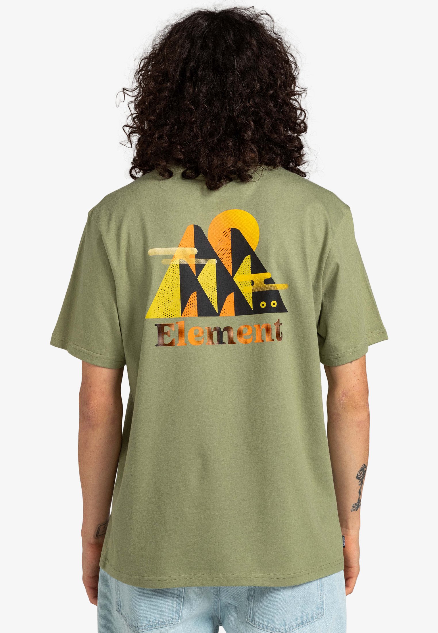 Element HILLS - T-shirt print - oil green/groen - Zalando.nl