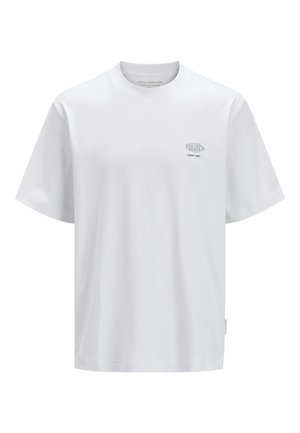 T-shirt med print - weiß