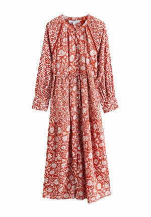 LONG SLEEVE - Maxi-jurk - red white floral