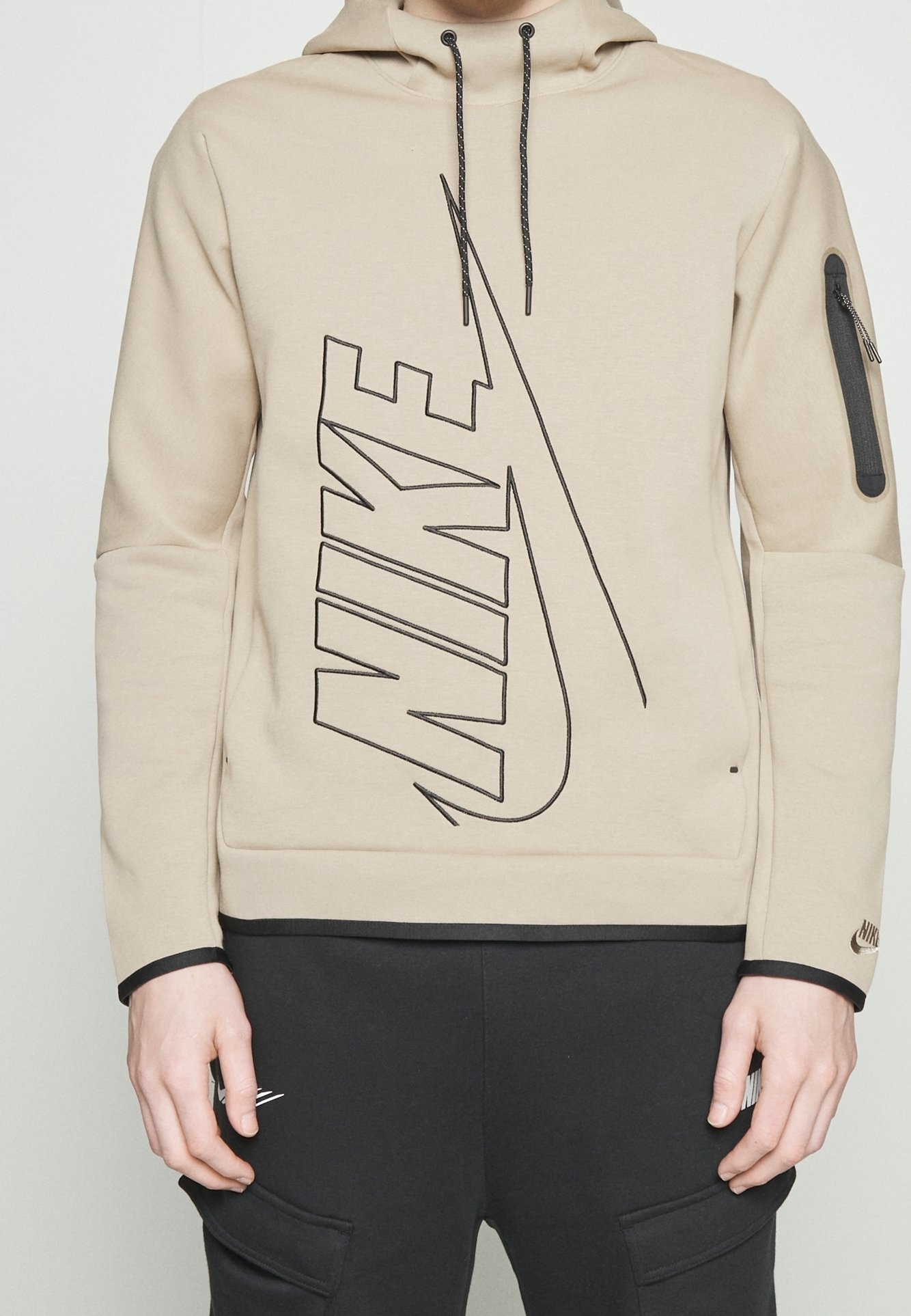 nike tech fleece hoodie sand
