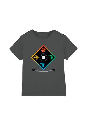 Cotton Soul, HARRY POTTER HOGWARTS DIAMOND CREST WLATIN UNISEX - Print T-shirt - anthracite