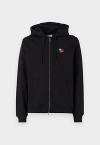 CLYDE ZIPPER HOODIE - Zip-up sweatshirt - black