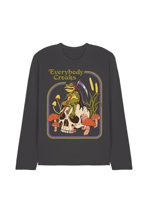 Cotton Soul, STEVEN RHODES EVERYBODY CROAKS - Long sleeved top - anthracite