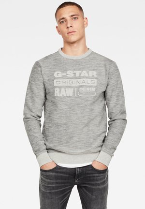 PREMIUM CORE LOGO ROUND LONG SLEEVE - Trui - cool grey