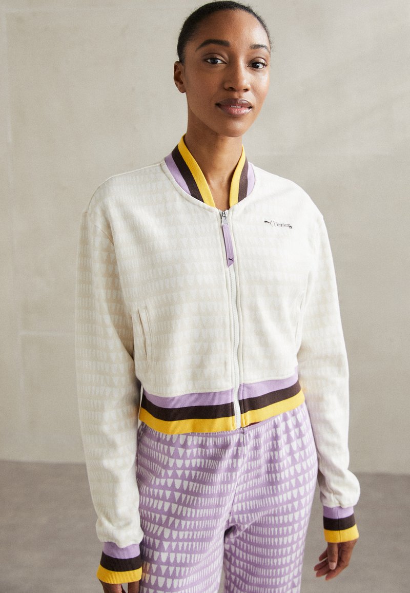 Puma LEMLEM JACKET - Užtrauktuku užsegamas treningas - warm white