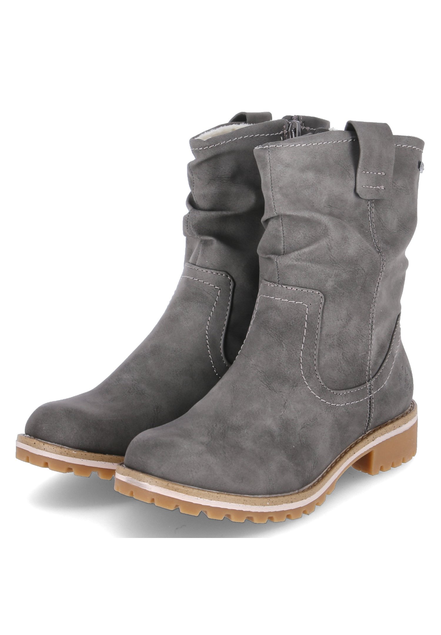 minu Damen Ankle Boots grau/metallic | Schuhe-Trentasette - Dein  preiswerter Wohlfühlschuh