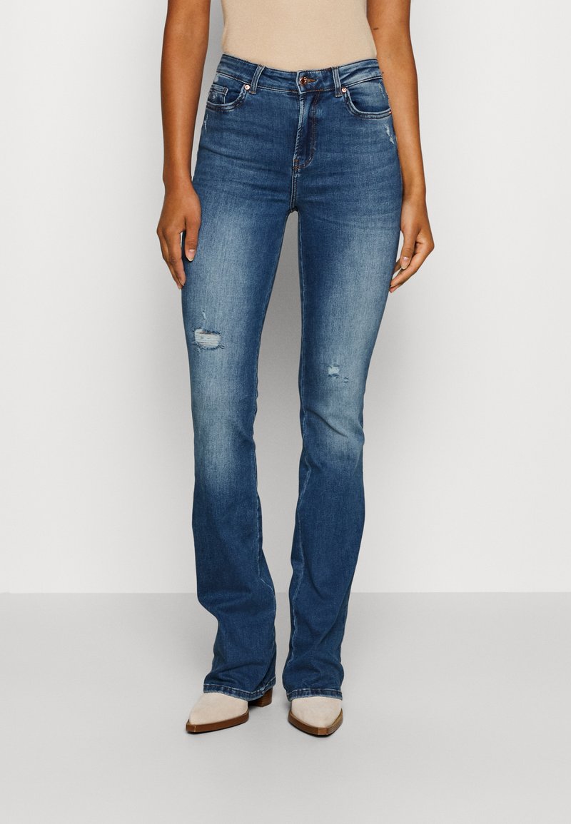Only Onlblush LW Flared DNM Rea155 Noos dames, Denim Light Medium, (XL) W x 32L
