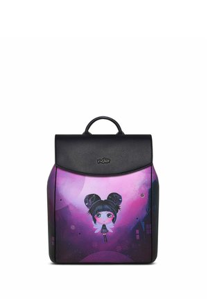 SHIE VIVIAN ROUNDED FLAP - Tagesrucksack - black