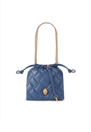 SMALL KENSINGTON STRING TOTE - Cross body bag - blue other