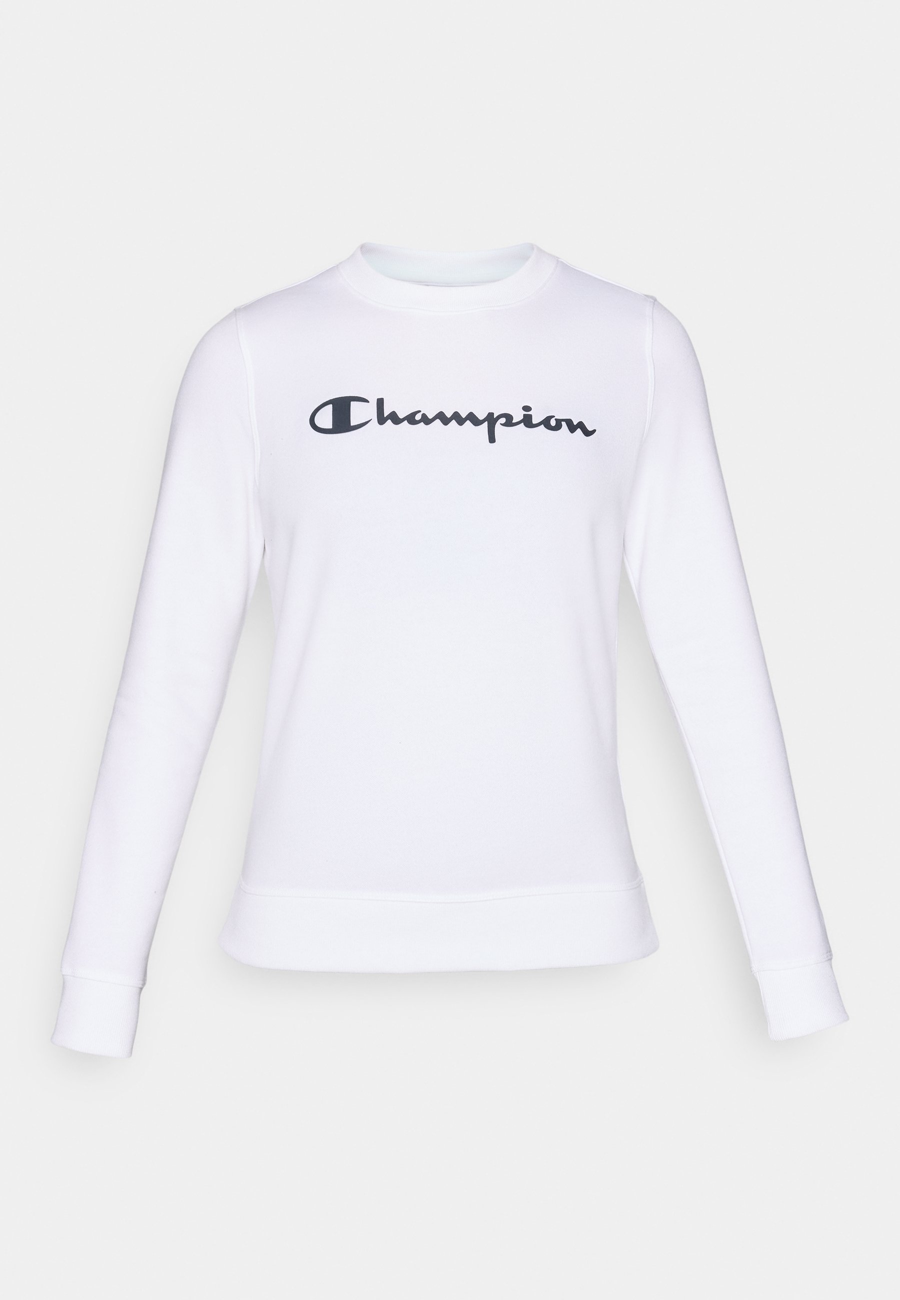 Champion BASICS CREWNECK LARGE LOGO - Mikina - white
