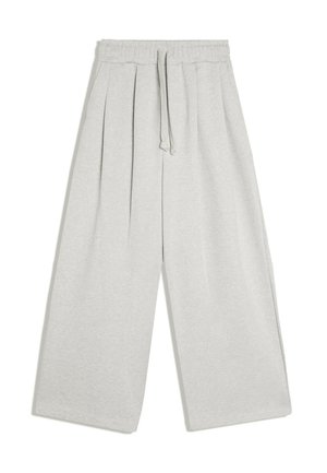 Bershka, BONDED WIDE LEG - TRACKSUIT BOTTOMS - Træningsbukser - dark grey