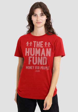Cotton Soul, SEINFELD THE MONEY FOR PEOPLE - T-Shirt print - red