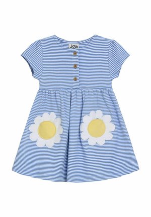 REGULAR FIT - APPLIQUÉ BUTTON FRONT - Robe en jersey - blue daisy pocket